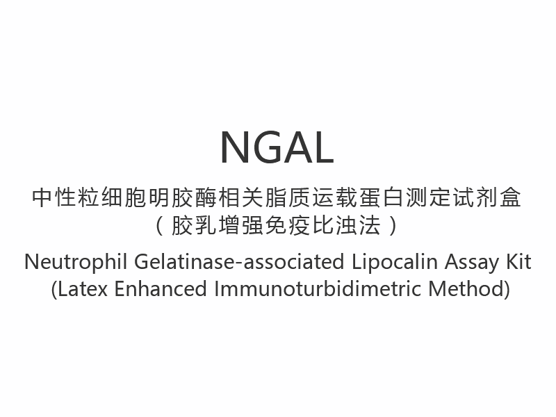 【NGAL】好中球ゼラチナーゼ関連リポカリン測定キット（ラテックス増強免疫比濁法）